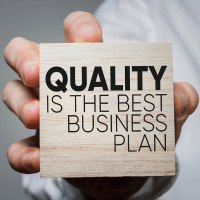 Quality is the best business Plan Image